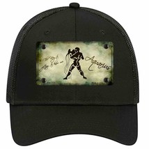 Aquarius Zodiac Novelty Black Mesh License Plate Hat - £23.16 GBP