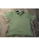 Polo by Ralph Lauren Orange Pony Green Short Sleeve Polo Shirt Size L Cl... - €19,30 EUR