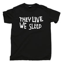 They Live We Sleep T Shirt, Obey Rowdy Roddy Piper Movie Men&#39;s Cotton Tee Shirt - £10.97 GBP