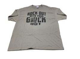 &quot;Rock Out With Your Cock Out&quot; T Shirt Gray XXL Humor Tee - £10.04 GBP