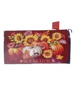 Fall Beauty Floral Magnetic Mailbox Cover Welcome Autumn Pumpkins Briarw... - £13.07 GBP