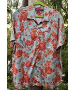 US Polo Ralph Lauren Shirt Wm. or Men&#39;s XXL Peach Org Floral Shirt Camp ... - £23.11 GBP