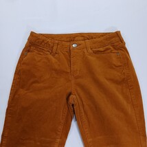 ANA A New Approach Brown Corduroy Women's Straight Fray Leg Pants Size 4 (27×28) image 12