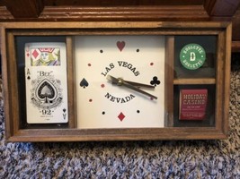 Vintage HOLIDAY CASINO Las Vegas Souvenir Wall Clock - Working - $49.49