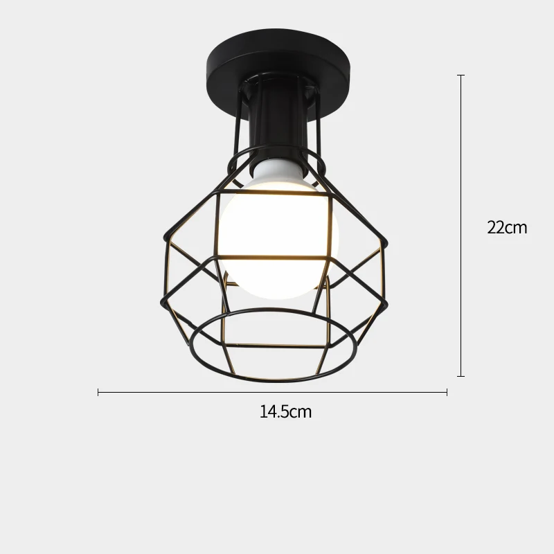  Loft   Cage Hanging Light  Light Fixture  barn Industrial Vintage Kitchen Penda - £166.65 GBP