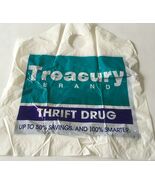 Vintage defunct Thrift drug treasury brand plastic store shopping bag mo... - $27.73 CAD