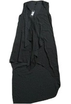 NWT BCBG MaxAzria Tara in Black Mini Floral Chiffon Ruffle High Low Dress XXS - £35.47 GBP
