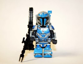 PLTOYS Mandalorian Heavy Infantry Blue TV Show Star Wars Minifigure Custom US To - $6.09