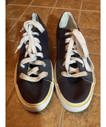 Polo Ralph Lauren Cantor Low Canvas Shoe Men&#39;s Size 13 D Blue Used - £22.74 GBP