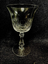 Set Of 5 VTG  Drury Lane 6 3/4” Cut Glass Wine Glasses w/ Bubble Stems by Seneca - £28.85 GBP