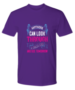 Mother TShirt Mothers can look through a childs eyes Purple-P-Tee  - £16.79 GBP