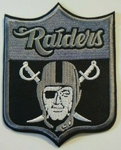 Oakland Raiders Embroidered PATCH~4&quot; x 3 1/8&quot;~Iron Sew On~NFL~Ships FREE - $5.15