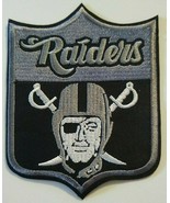 Oakland Raiders Embroidered PATCH~4&quot; x 3 1/8&quot;~Iron Sew On~NFL~Ships FREE - £3.89 GBP