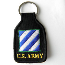 Us Army 3RD Infantry Division Embroidered Key Chain Ring 1.75 X 2.75 - £4.41 GBP