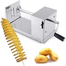 Manual Stainless Steel Potato Chips Slicer Spiral Twister Vegetable Cutter - £23.16 GBP