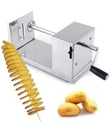 Manual Stainless Steel Potato Chips Slicer Spiral Twister Vegetable Cutter - £22.79 GBP