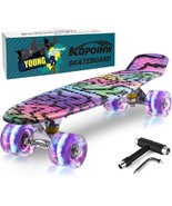 Kqpoinw Skateboards, 22&quot; Complete Skateboard, Mini Cruiser Skateboard For - $51.96