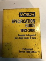 Motor Specification Guide 1992-2001 Professional Service Trade Edition - £10.99 GBP