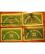 1925- 1929 COMPLETE SET OF 4  Special Handling Stamps 10 15 20 25 cents - £12.51 GBP