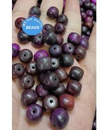 16&quot;  purple brown Sugilite  Jade Gemstone 8-10mm Barrel Drum   Spacer BEAD - £11.62 GBP