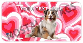 AUSTRALIAN SHEPHERD RED PET DOG CAN PERSONALIZE NOVELTY METAL LICENSE PL... - £6.87 GBP+