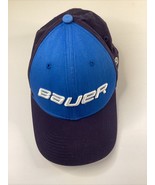 Bauer New Era Hat Cap Size S/M Flex Stretch Fit Blue 39Thirty Hockey - £11.66 GBP