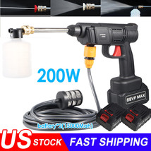 Electric Cordless High Pressure Washer Portable Power Cleaner Kit With 2... - $80.74