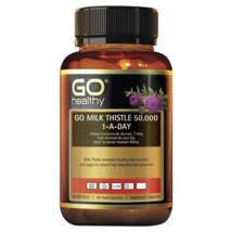 GO Healthy Milk Thistle 50000mg 1-A-Day 60 Vege Capsules - £83.40 GBP