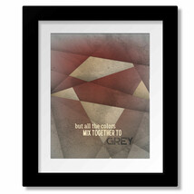 Grey Street Song - Rock Music Lyric Inspired Wall Art - Print, Canvas or... - €16,50 EUR+