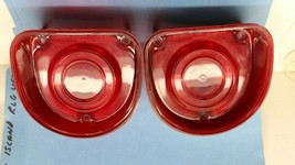 PAIR 1968 Chevrolet Biscayne Tail Stop Light Lens No Trim Ring Guide 15 ... - $48.69