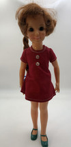 Vintage 1968 1972 Ideal Crissy Grow Hair Doll Twist Dress Shoes Hong Kong 18&quot; - £52.27 GBP