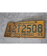 Vintage 1953 Colorado License Plate 12T2508 (single) - $74.99