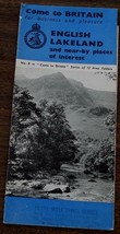 English Lakeland, Come To Britain, Vintage Informational Tour Pamphlet VGC - £2.31 GBP