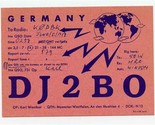 QSL Card DJ2BO Muenster Germany 1957 - $13.86