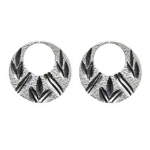 Real Silver Moon Shaped Nattiyan (Nanti) men women earrings - $21.03+