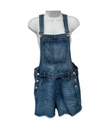 Madewell Adirondack Dawkins Wash Blue Denim Short Overalls Shortalls Size S - $40.12 CAD