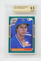 1987 Donruss Rookies #52 Greg Maddux Rookie Cubs Beckett 9.5 GEM MINT - £196.72 GBP