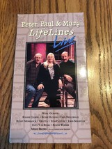 Peter, Paul &amp; Mary Life Lines LIVE VHS Video Tape Ships N 24h - £33.29 GBP