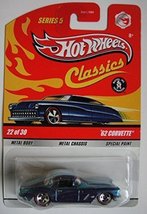 Hot Wheels Classics Series 5 Blue &#39;62 Corvette 22 Of 30 5 Spoke - £34.75 GBP