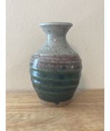 Studio pottery Maker Mid Century Studio Pottery Glazed Grey Blue - $245.25 MXN