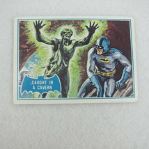 1966 Topps Batman Blue Bat Puzzle Back Card #39B Caught in Cavern RARE FIND bw-b - £22.01 GBP