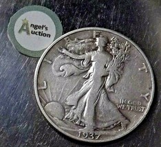 Liberty Walking ½ Dollar 1937 P AA20-7086 - £39.24 GBP