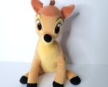 Bambi Plush Stuffed Animal Brown Baby Deer Disney Soft 13&quot; - $16.82