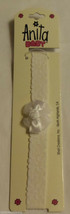   Anita Shell Creations Baby Infant Girls, Headband, White Lace Bows &amp; Rose - £2.75 GBP
