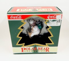 Coca Cola Polar Bear Collection North Pole Delivery Snowshoe Tree Ornament - £7.81 GBP