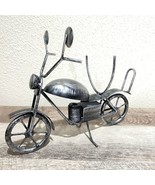 Metal Art - Motorcycle Bike 10&quot; - Handmade Welded Metal Bike  Sculpture - £12.52 GBP