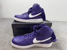 Nike Air Force 1 High Retro QS Varsity Shoes Mens 14 Purple (2015) 82329... - $98.99