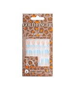 KISS GOLDFINGER TRENDY READY TO WEAR 24 TOENAILS GLUE INCLUDED - #GDT02 - $141.48 MXN