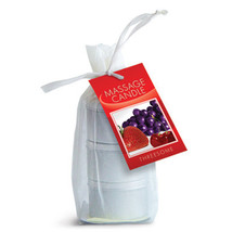 Earthly Body Edible Massage Candle Threesome (Strawberry, Grape &amp; Cherry in 2oz  - £22.45 GBP