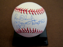 RON BLOMBERG 1ST ROUND DRAFT PICK 1967 YANKEES SIGNED AUTO OML BASEBALL ... - £91.90 GBP